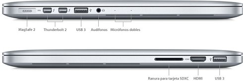 SIN RESERVA Apple MacBook Pro Retina de 13'' con i5-5257U, 8Gb de RAM y 128GB SSD. S7