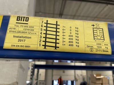 Estantería industrial BITO FO 80S