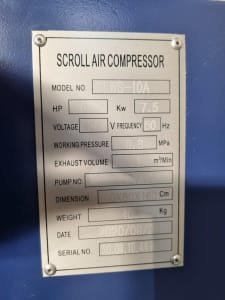 Compresor de tornillo JAVAC Combi 10