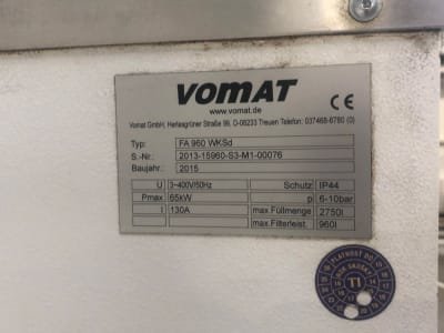 Máquina de limpieza estacionarias VOMAT FA-3HSS 800
