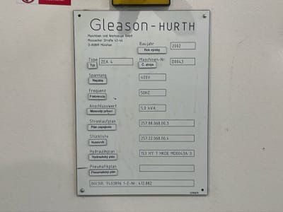 Rectificadora de engranajes GLEASON-HURTH ZEA 4