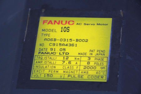 FANUC A06B-0315-B002 AC servo motor