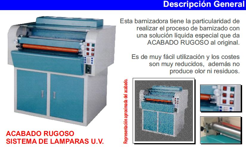 Barnizadora uv 650 c