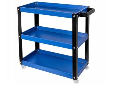 Workshop trolley with 3 shelves