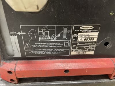 FRONIUS TransPuls Synergic 4000 Welding Machine with Wire Feeder, Cooling & Suction Unit