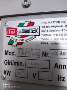 ITAL-PLASTICK TV258 SPECIAL Plastic window sawing machine