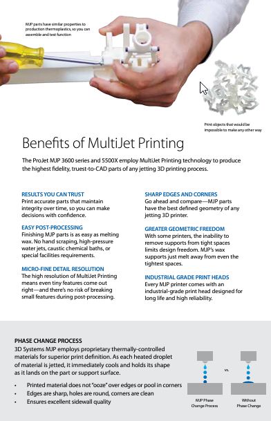 Plastic 3D printer 3D SYSTEMS - ProJet MJP 3600 MAX MACH-ID 8727