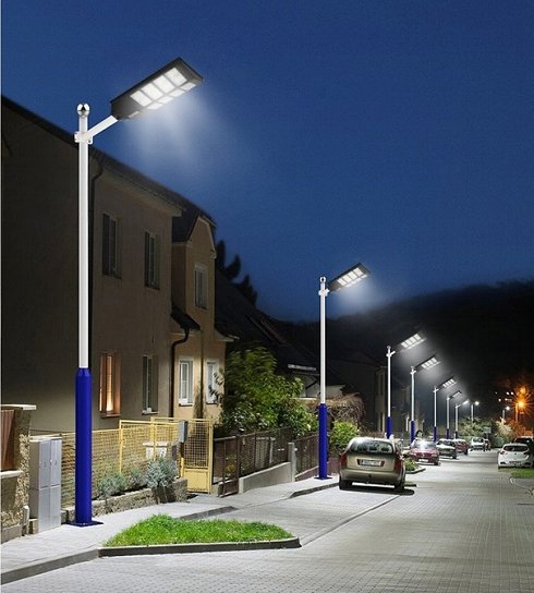 Farola Solar LED 400W con Control Remoto y Accesorios (Nueva)