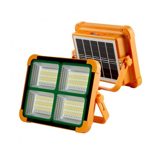 Lote de 2 Proyectores Solares LED de 200W con Batería y USB (Nuevos)
