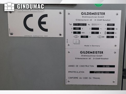 &#x27a4; Venta de Torno usado GILDEMEISTER CTX 200 S2 | gindumac.com