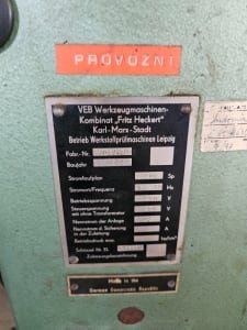 Máquina de prueba VEB FRITZ HECKERT