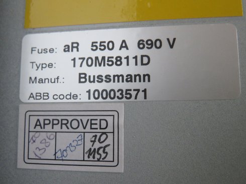 Variador de frecuencia 1 - ABB ACS800-07-0205-5