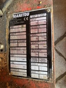 MANITOU 60 V Lifting platform