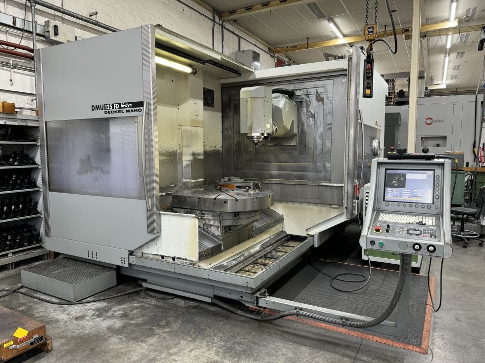 5-axis CNC machine (VMC) DMG MORI - DMU 125 FD hi-dyn MACH-ID 8748 Make: DMG MORI Type: DMU 125 FD h