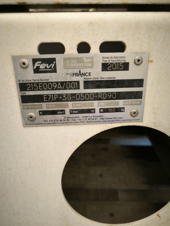 Ventilador industrial fevi e71p-3g-0500-rd90