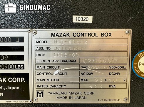 &#x27a4; Venta de Mazak HCN 4000 II usados | gindumac.com