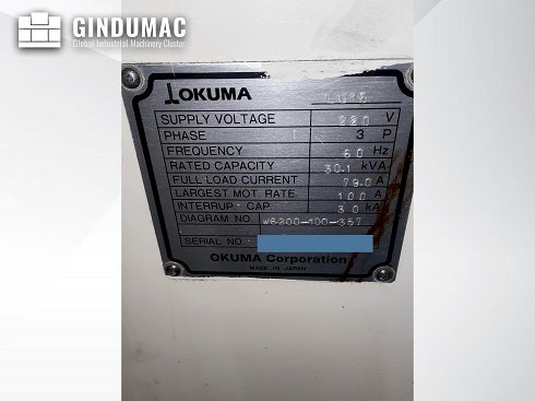 &#x27a4; Usado Okuma LU 15 - 2002 - Torno Para la venta | gindumac.com