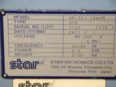 Torno automático CNC STAR SR 38 type A