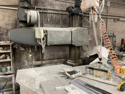 Radial drill for marble
