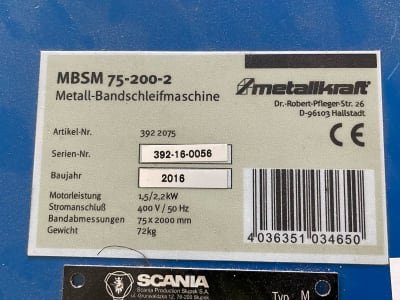 Otra rectificadora METALLKRAFT MBSM 75-200-2