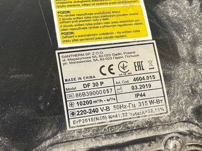 Ventilador de suelo con circulación MASTER DF 30 P