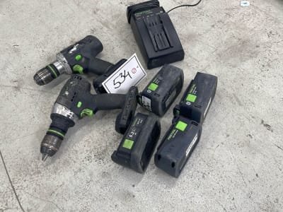 Lote FESTOOL Taladros sin cable (2 uds.)