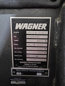 Carretilla eléctrica WAGNER EFSM-140