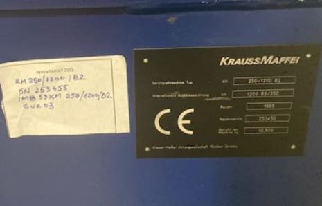 Inyectora KRAUSS MAFFEI KM250-1200 B2