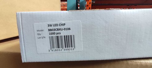 Luces led 3WL Led chip (ACT202308373) L180. Exp. 0086
