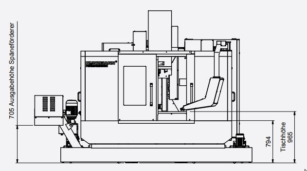 3-axis CNC machine (VMC) KUNZMANN - BA 1000