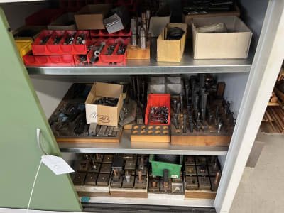 Workshop cabinet with contents