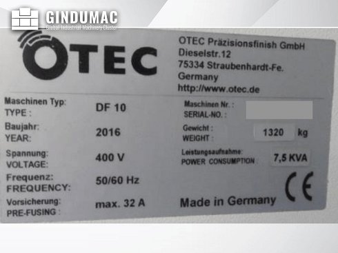 &#x27a4; Usado OTEC DF10 - 2016 - Venta | gindumac.com