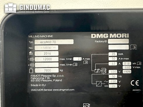 &#x27a4; Venta de DMG MORI ecoMill 70 usados | gindumac.com