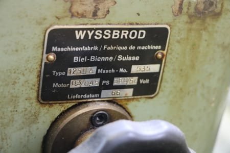 WYSSBROD 125 II A Gear cutting machine