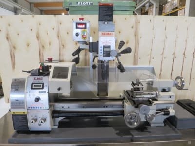 ELMAG Superturn mit MFB Vario Table lathe with drilling and milling unit