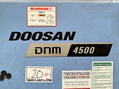 Centro de mecanizado vertical DOOSAN DNM 4500
