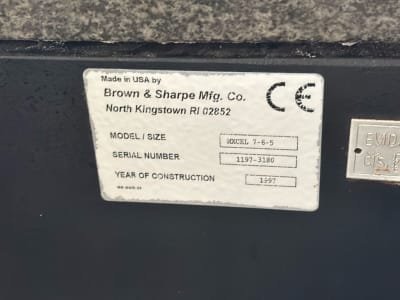 Máquina de medición por coordenadas BROWN & SHARPE MXCEL 7-6-5