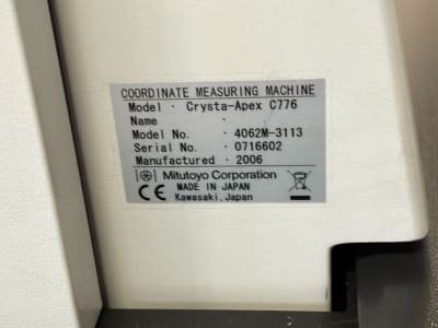 Máquina de medición por coordenadas MITUTOYO Crysta-Apex C776