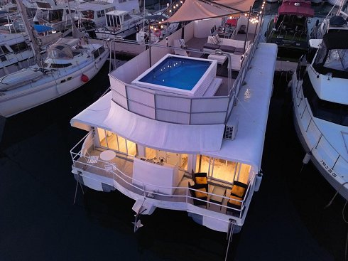 House boat de 15,50 m de eslora