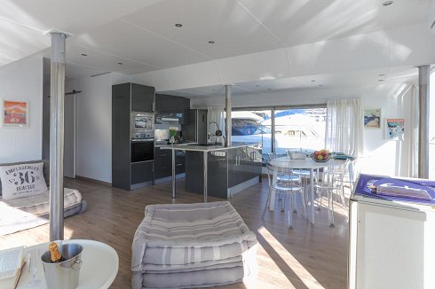 House boat de 15,50 m de eslora