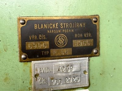 Otra fresadora BLANICKE STROJIRNY P54