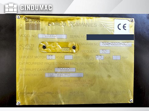 &#x27a4; Venta de fresadora Hurco VMX42 usada | gindumac.com