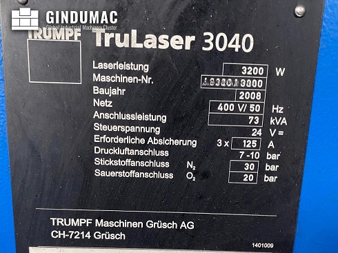 &#x27a4; Venta de TRUMPF TruLaser 3040 usada | gindumac.com