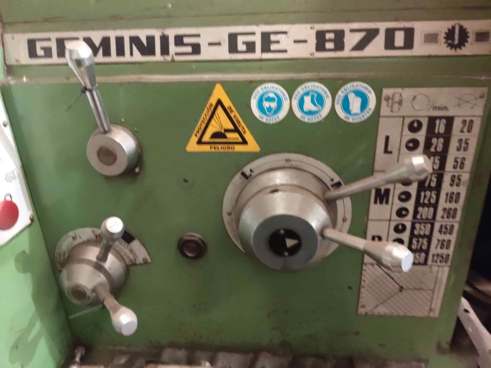 Torno Geminis GE870x2000