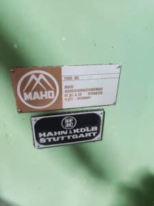 Fresadora universal MAHO MH 600 P