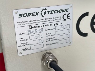 SOREX CWM-50.200 Ranuradora eléctrica