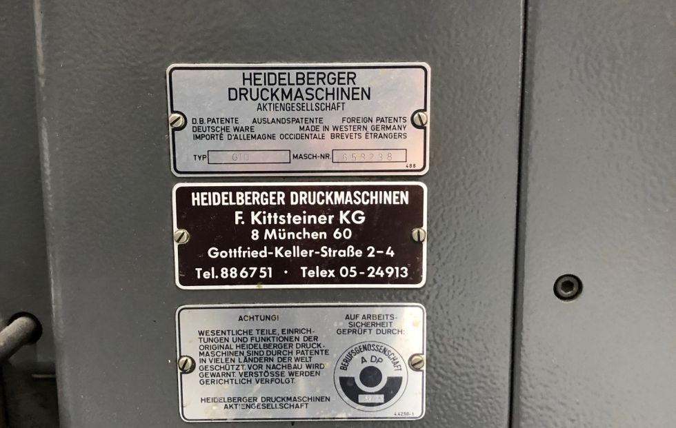 Heidelberg GTO46