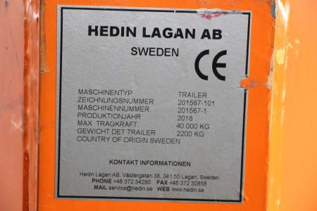 HEDIN Heavy duty trailer