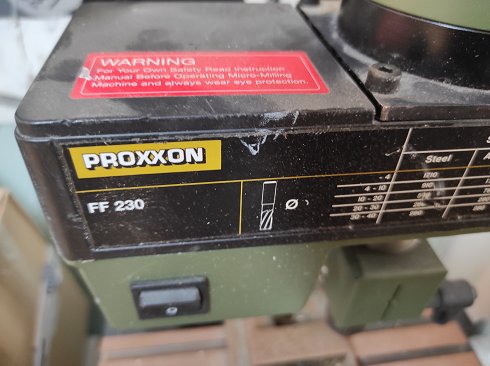 Taladro de columna marca Proxxon modelo FF230. Exp. 0088. L6
