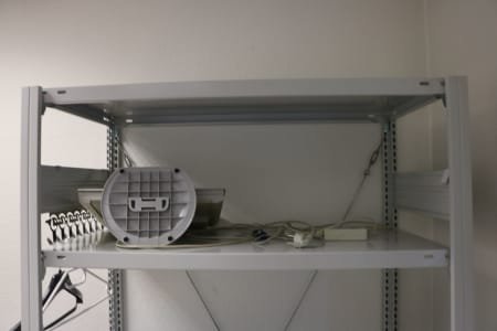 Plug-in shelf with contents